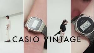 [Watches Of Japan] A168 Vintage Gray IP Stainless Steel Adjustable Strap Negative Display Men Women Watch