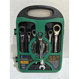 COD Kunci Ring Pas Set 7pcs Kunci Ring 8-19mm Wrench Rachet