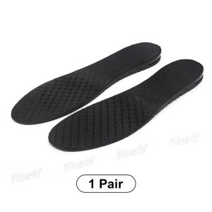 RunY 1 Pair 1.5cm Height Increase Air Cushion Leather Shoe Insoles Full palm insole Air Cushion