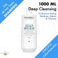 Goldwell Dual Senses Scalp Specialist Deep Cleansing Shampoo 1000ml (Expiry 07/2028) - Daily Cleanser • Regulate Sebum Production • Clean & Fresh Scalp Feeling • Stimulate & Strengthen Hair • Removes Styling Residues Sebum Chlorine. 