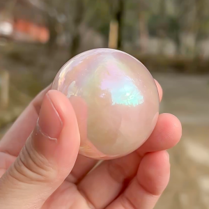 【SG】Rose Aura Quartz Sphere Crystal