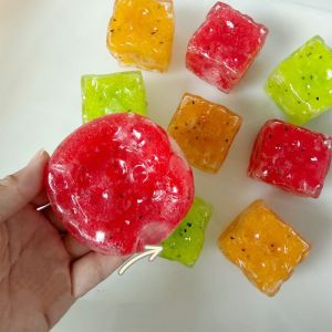 GAOSU Slow Rebound Slushy Squishy Toy Finger Relax Simulation Sensory Fidget Ball Creative Kawaii Cheese Squishy Kids Adults