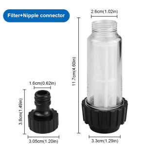 SEAMETAL High Pressure Water Pipe Filter Connector Garden Hose Pipe Fittings Car Washing Machine Water Filter