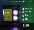 PC Case M-ATX Mini-ITX Nemesis RUNE FC8 NYK FREE 3 FAN CASE Casing CPU. 