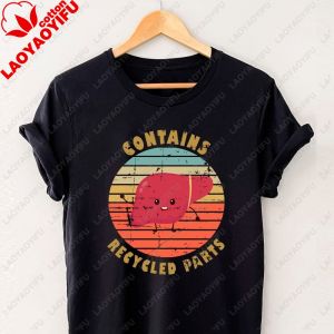 [Local Stock] VCC Contains Recycled Parts Liver T Shirt Casual Fashion Summer Short Sleeve Man Streetwear Cotton Comfort Breathe Women Tees