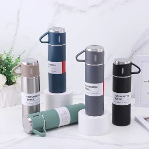 Bình giữ nhiệt 500ml tặng kèm 2 cốc - Sang Trọng - Chắc Chắn - Chất Lượng Cao