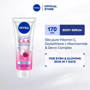 NIVEA Extra Bright C&A Vitamin Body Serum 300ml / Lotion / Brightening / Niacinamide / Losyen Badan