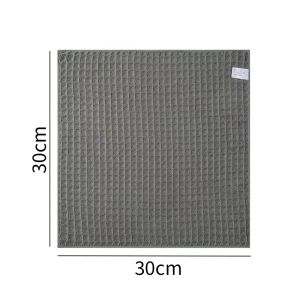 ผ้าเช็ดกระจก 30x30cm ผ้าเช็ด ผ้าวาฟเฟิล สำหรับเช็ดทำความสะอาด ไม่ทิ้งรอยหรือขนผ้า