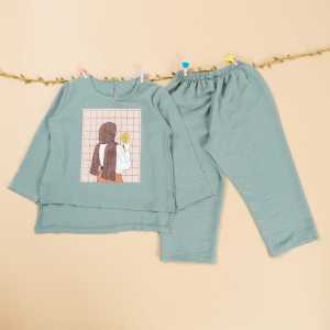 Setelan Anak Perempuan / Setelan Anak Usia 2-8 Tahun / KANZA  Set kids