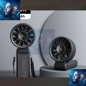 Handheld Fan 7 Portable Folding Mini Fan 5000mAh 5 Gears Adjustable Small Handheld Fan Strong Wind Silent