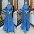Gamis wanita pesta Kondangan Full Brukat dua Layer Series Coklat mahogani Terbaru 2026 Ceisya dress bahan Velvet Premium Dress wanita Bridesmaid Look Ukuran M L XL XXL. 