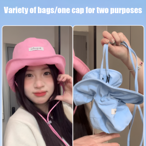 Womens dualuse face shield hat basin hat outdoor outing hat