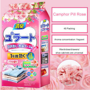 48pcs/Pack Japan Flower Moth Balls Flower Fragrance Camphor Balls Repellent Deodorizer Long-lasting