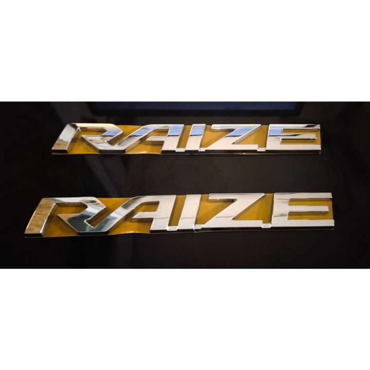 Emblem Logo Tulisan Raize Chrome | Lazada Indonesia