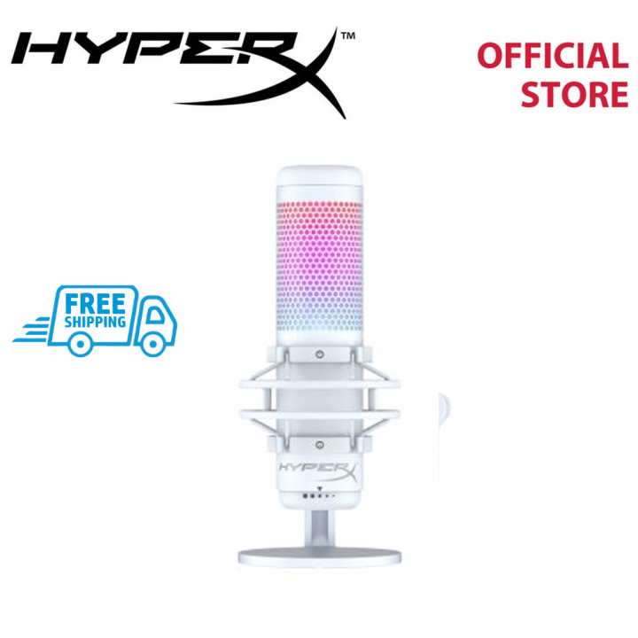 HyperX QuadCast S RGB Tap-To-Mute Sensor with LED Indicator USB Gaming ...