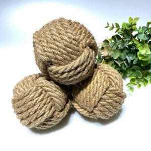 มังกี้ฟิสต์ ลูกบอลเชือก ตกแต่งบ้านแนวทะเล พร็อพตกแต่งรีสอร์ท/วิลล่า พร็อพตกแต่งแนวทะเล พร้อมส่งจากกรุงเทพฯ