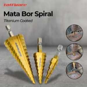 Mata Bor Power Drill Bits Titanium Coated 50PCS  Set Mata Bor Besi