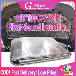Car Hood Engine Firewall Heat Mat Deadener Sound Noise Proof Insulation Deadening Glass fiber Reinforced Mat Car-Sound-Deadener-Mat-Silver