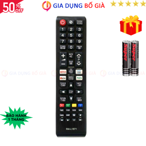 Remote điều khiển tivi Samsung Mã 16 RM-L1871 điều khiển TV Samsung internet - Tặng kèm pin - Gia Dụng Bố Già