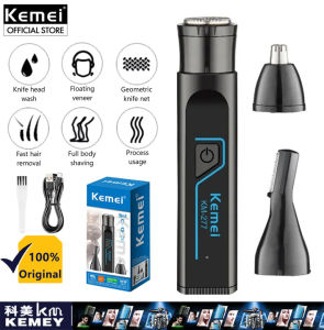 KEMEI KM-277 Electric Shaver For Men Nose Hair Trimmer Hair Clipper Beard Trimmer 3 In 1 Portable Razor For Haircut Original