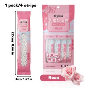 400G/bag Large Capacity Scented Moisture Absorber Sticks Hanging Type Moisture Absorbing Bag Portable Wardrobe Dehumidifier Bag