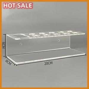 🔥🔥🔥dingdaocunz 1pc Acrylic Marker Pen Holder With 10 Slots - Wall-Mounted Dry Erase Storage Rack Classic Design Pen Holder Suitable For Office