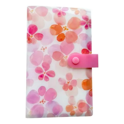 Album Menabung Polaroid 120 & 240 Slot – Dompet Mushion Organizer Anak & Dewasa Motif Bunga Kupu Buah