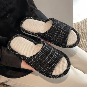 Linen Indoor Spring Guest Lightweight Slippers Bedroom Non-slip Eco-friendly Household Slippers Comfort Couple Slippers H260729
