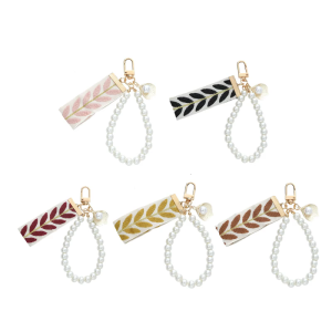 Phong cách đính cườm Keychain với ngọc trai hợp kim keying cho phụ nữ chìa khóa trang trí chủ cho những người yêu thời trang