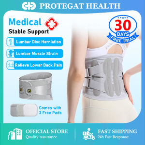 【Protegat】Medical Lumbar Brace for Lower Back Pain – Support Belt for Herniated Disc & Sciatica Relief