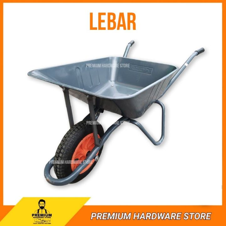 Prestar Wheelbarrow Cart Wheel Barrow Shallow And Deep Garden Trolley Kereta Sorong Tolak 2457