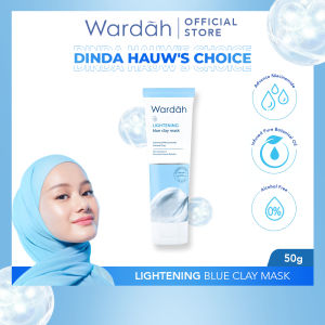 WARDAH Lightening Blue Clay Masker 50g || Masker Advanced Niacinamide Wardah Lightening