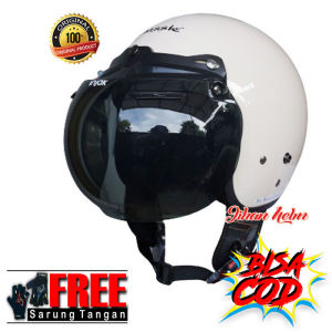 HELM BOGO RETRO PRIA WANITA SNI JM CLASSIC KACA CEMBUNG ORIGINAL TERBARU