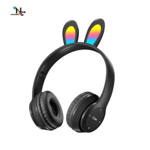 NA P47R CAT EARS HEADSET headphone Hf bando telinga kucing LED BANDO BLUETOOTH wireles GAME HEADSET G-P47R LED wireles super bass