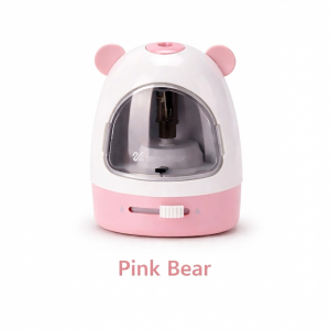 【Rainbow Culture】 Cute Animal Electric Pencil Sharpener / Battery or USB Powered / Adjustable Point/Replaceable Cutter