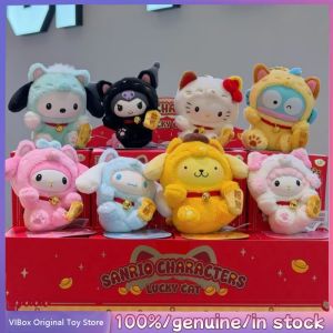 Genuine Sanrio Hello Kitty Lucky Cat Series Blind Box Cute Trendy Pendant Decoration Doll Mystery Box Birthday Gift Customized2026