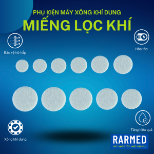 Phụ kiện 5 miếng đầu lọc khí máy xông khí dung tất cả máy - Nhiều cỡ 10mm - 20mm
