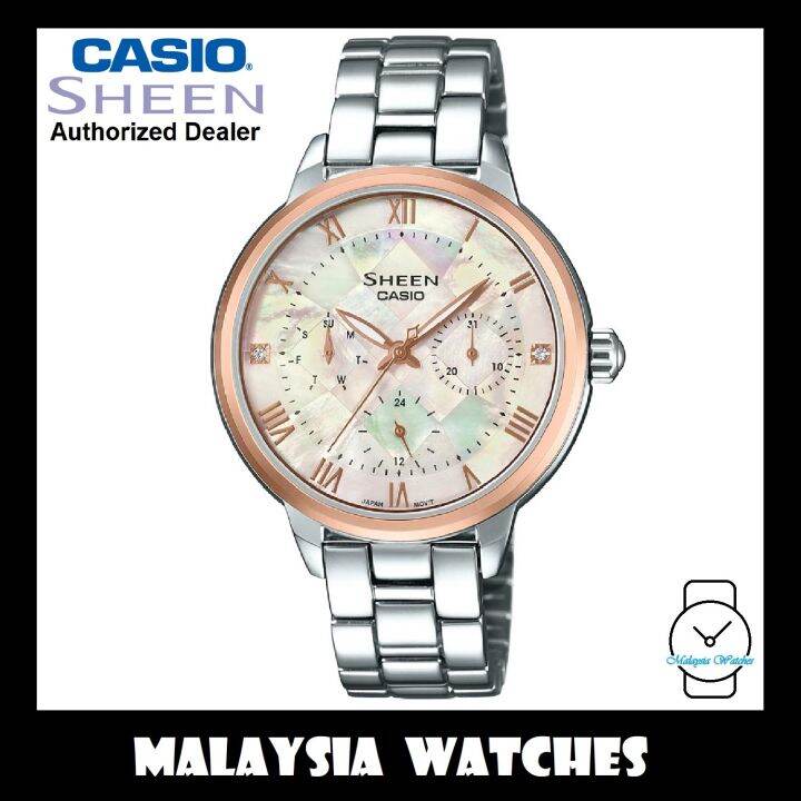 Casio sheen swarovski ladies watch outlet price