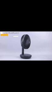 🔥Ready Stock🔥2400mAh Rechargeable Desk Fan  3 Speed Foldable USB Fan  100° Rotatable Base  Low Noise Portable Fan