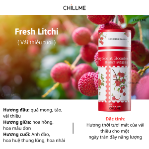 Hạt thơm lưu hương quần áo xả vải Chillme 200g hương nước hoa nhẹ nhàng khử khuẩn lưu hương 168 giờ