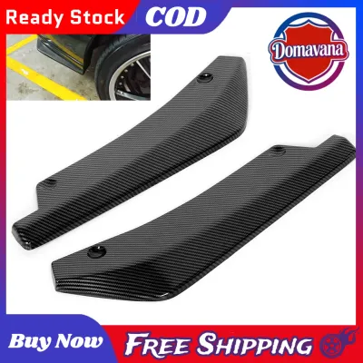 Universal Spoiler Carbon Fiber Texture Rear Bumper Lip Diffuser Splitter Deflector