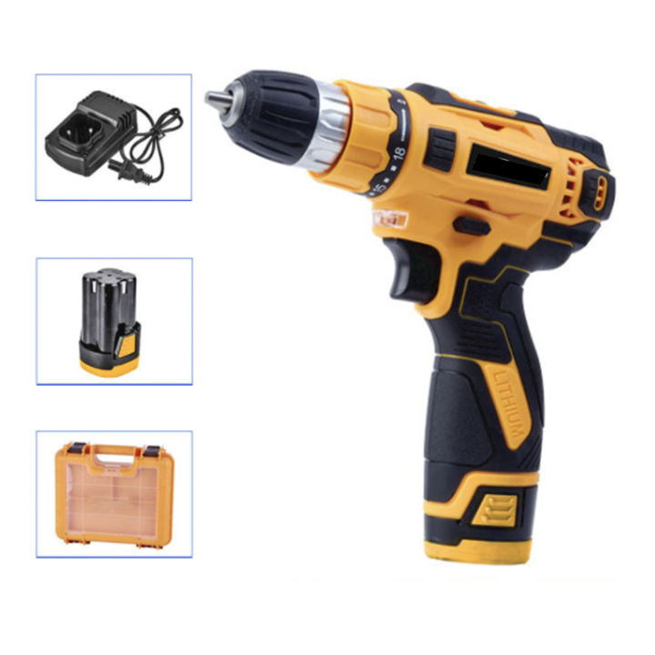 12V Mesin Bor Listrik Cordless Drill Set Bor Listrik Obeng Elektrik Bor