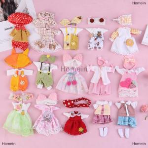 [COD] Homein Clothes Set for 16-17cm Ob11 Doll Fashion Suit 1 8 bjd Doll Dressup Skirt 6 Inch Cute Clothes Uniform