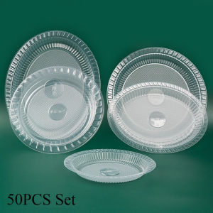 10PCS Plate Microwavable Plastic 9 Inches Plate Plato PP Plastic Round Plate