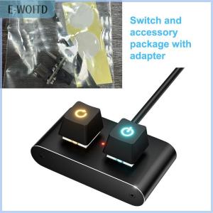 【E-WOITD】 Computer Desktop Aluminum Switch Button Desktop Host External Power Supply Power Button External Extension