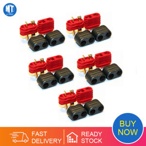 5pair/lot Amass new slip sheathed T plug connector 40A high current multi-axis fixed-wing model aircraft