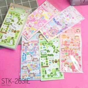 Stiker PVC Motif Kartun Lucu Untuk Dekorasi Scrapbook