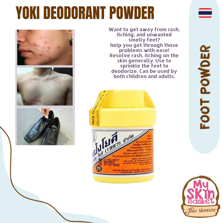 Yoki Powder Antiperspirant Deodorant Bad Smell Foot Feet Shoes Anti