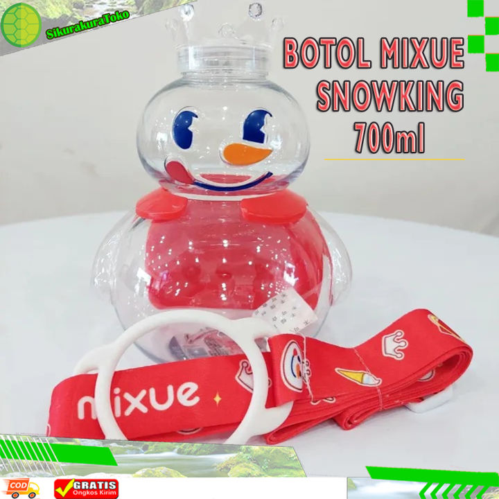Botol Minum Plastik Tumblr Mixue Wang 700ml Snowking MIXUE Tumbler ...