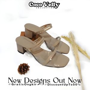 COCO VELLY ELENA SEPATU HEELS WANITA TERBARU HAK 5 CM KEKINIAN VIRAL